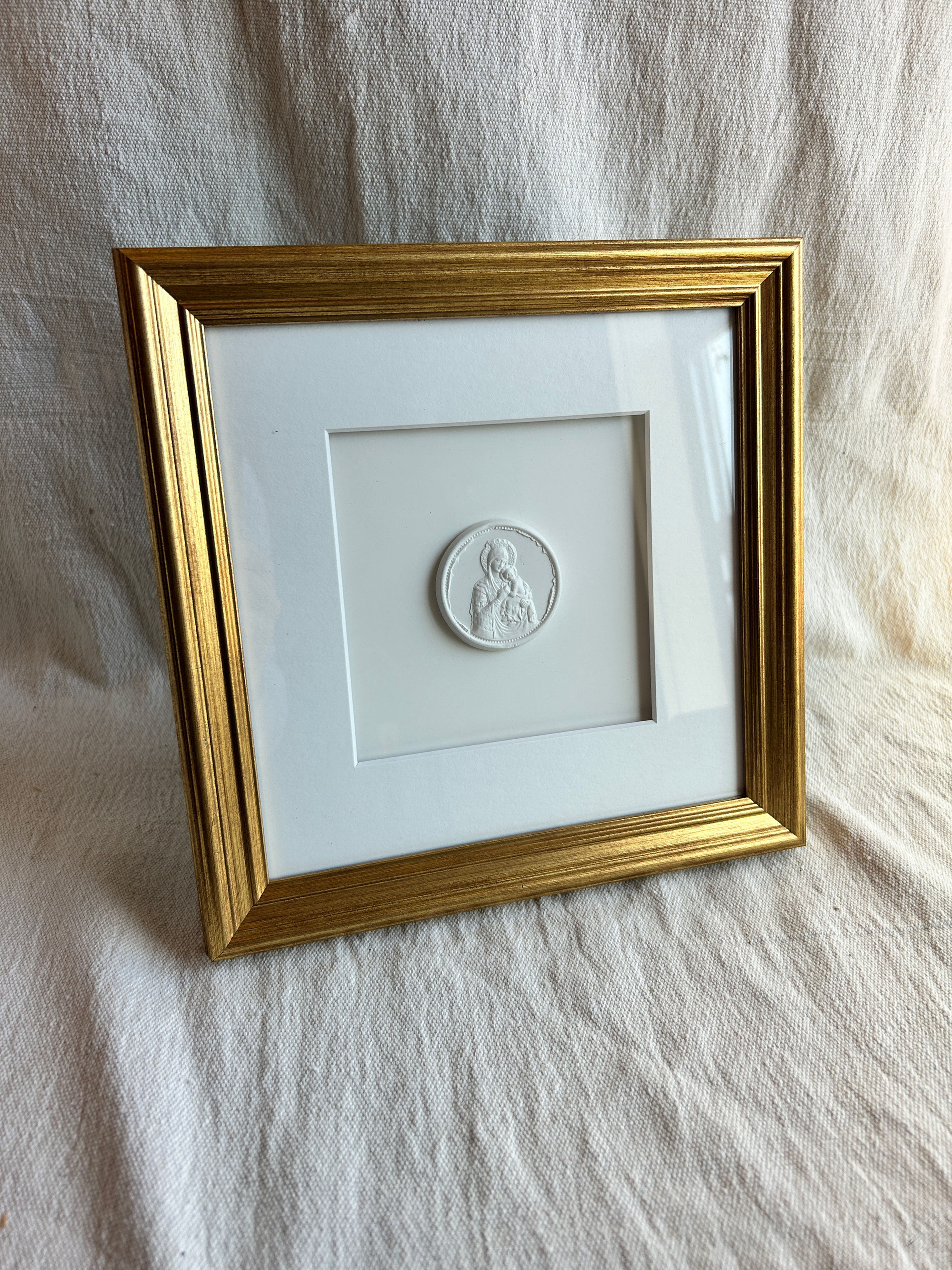 Our Lady of Perpetual Help (M) Intaglio Square Frame