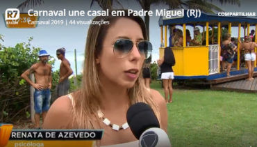 Carnaval une casal em Padre Miguel - Jornal RJ No Ar (Recod TV)