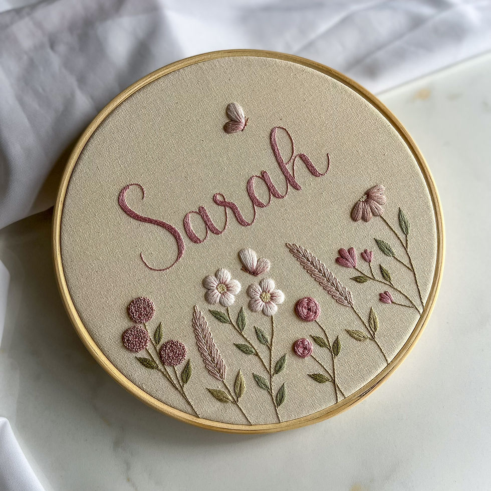 BORDADO SARAH - 20 cm