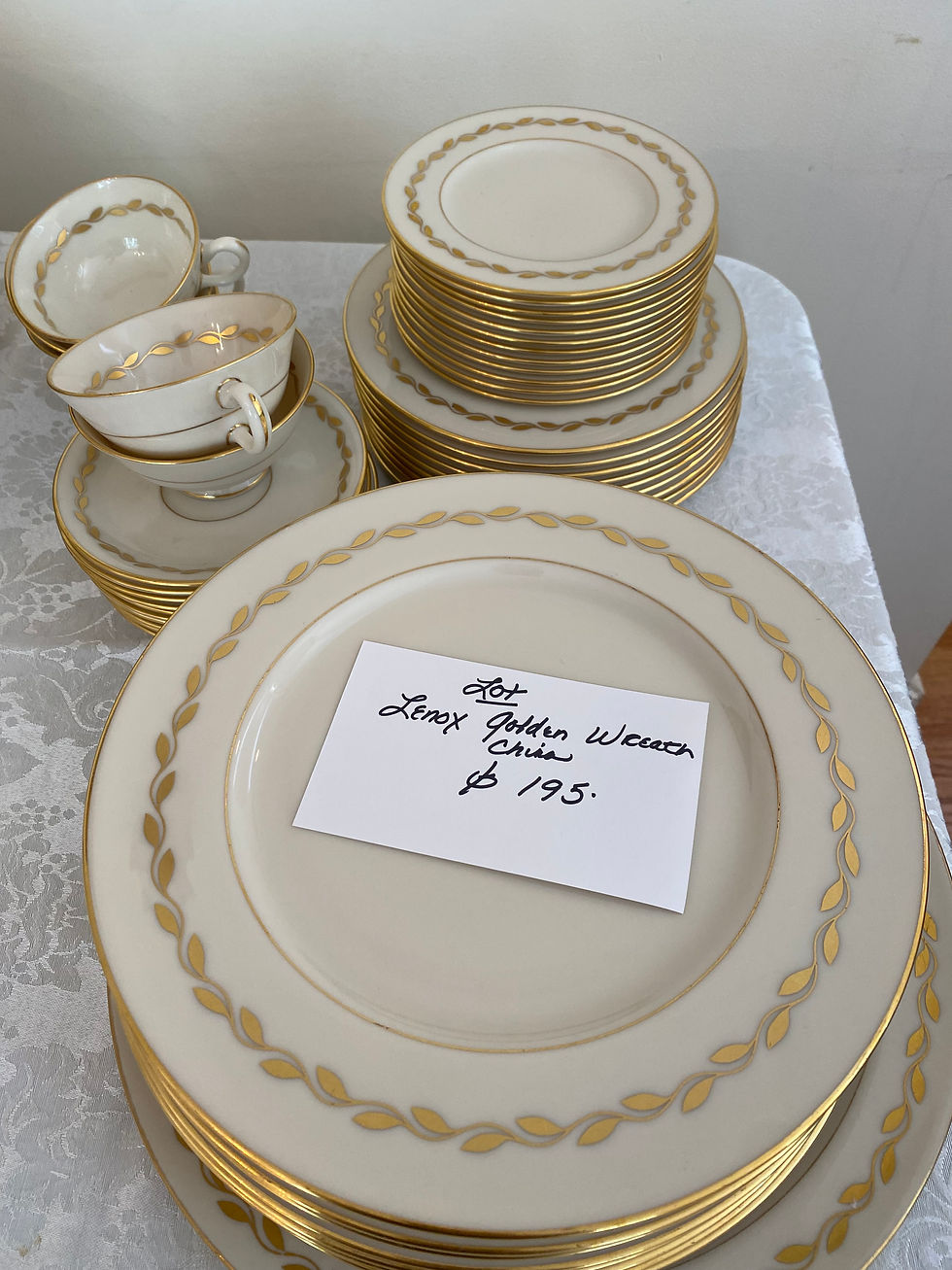 Lot of Lenox Golden Wreath China - $195