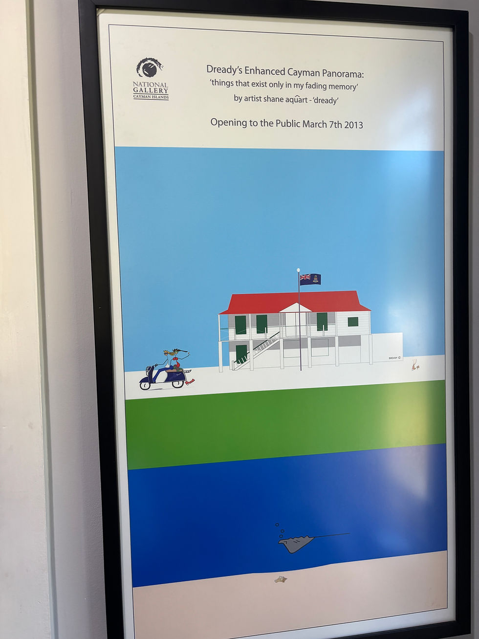 Framed print of Cayman Island - $45