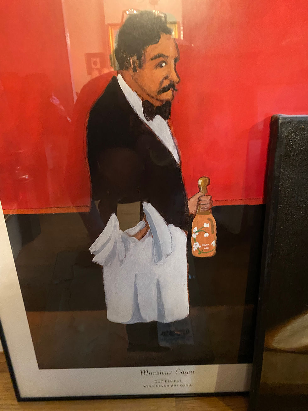 #2 - Monsieur Edgar, Guy Buffet framed poster - $50