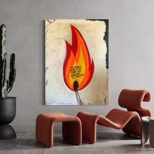 Flame Abstract Painting
