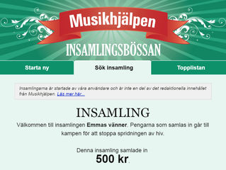 Musikhjälpen - slut för i år