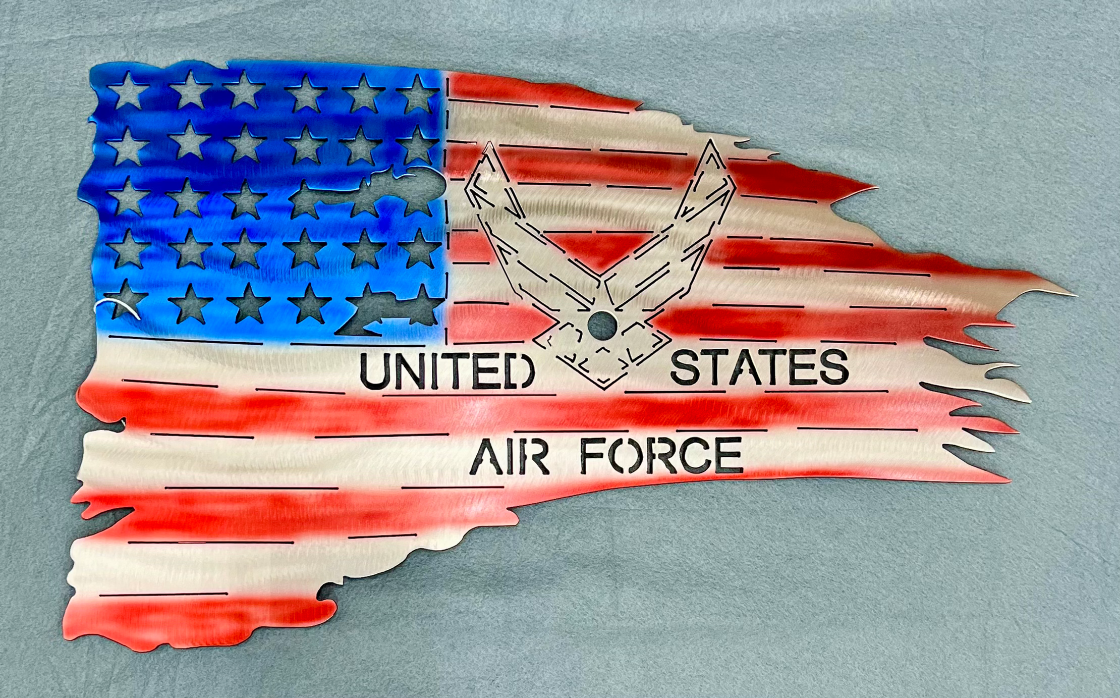 US Air Force Flag metal art