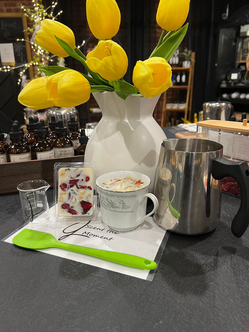 Tea Time and Candle Making