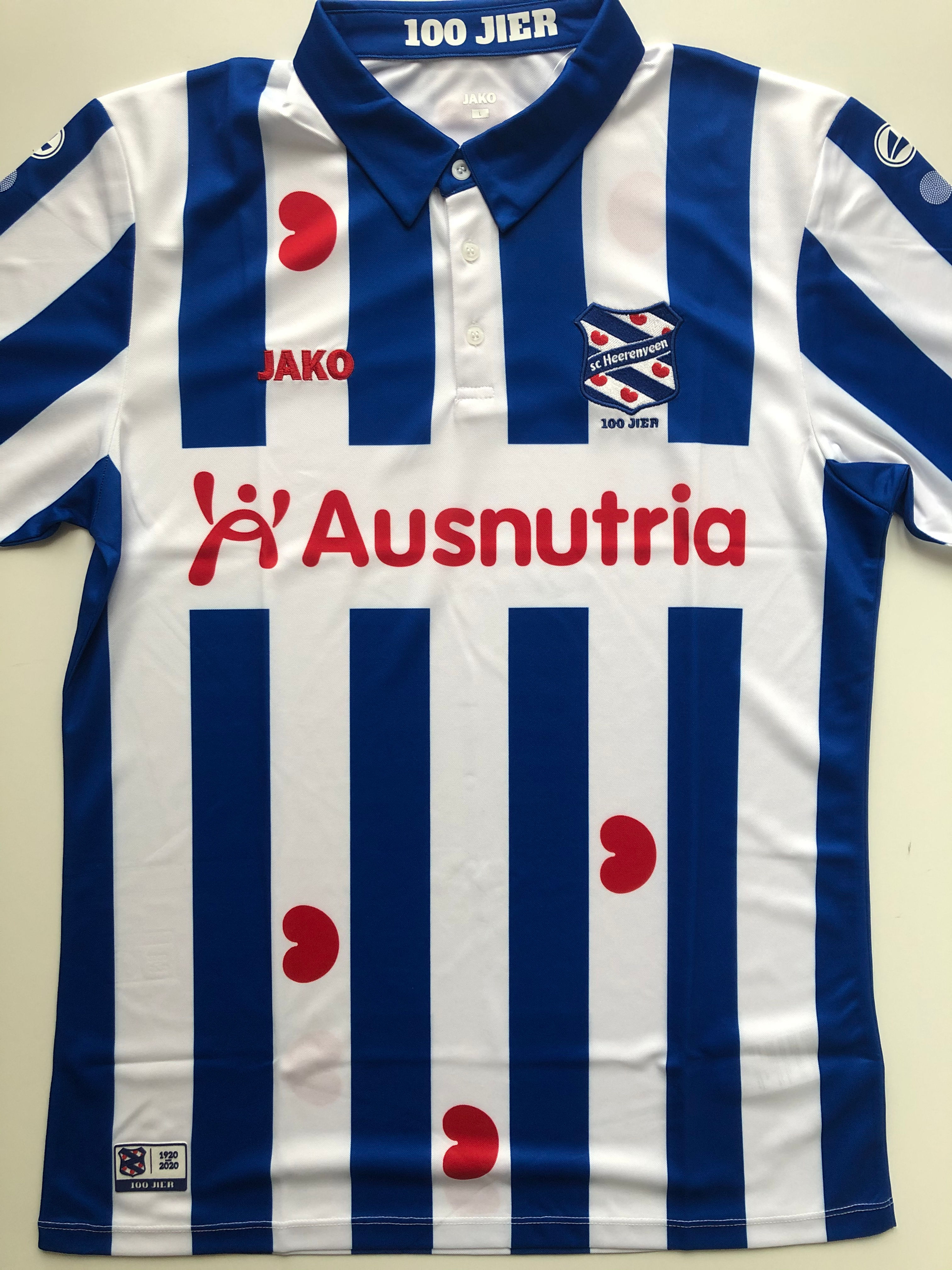Netherlands - SC Heerenveen - Home 2020-2021 100 Jier
