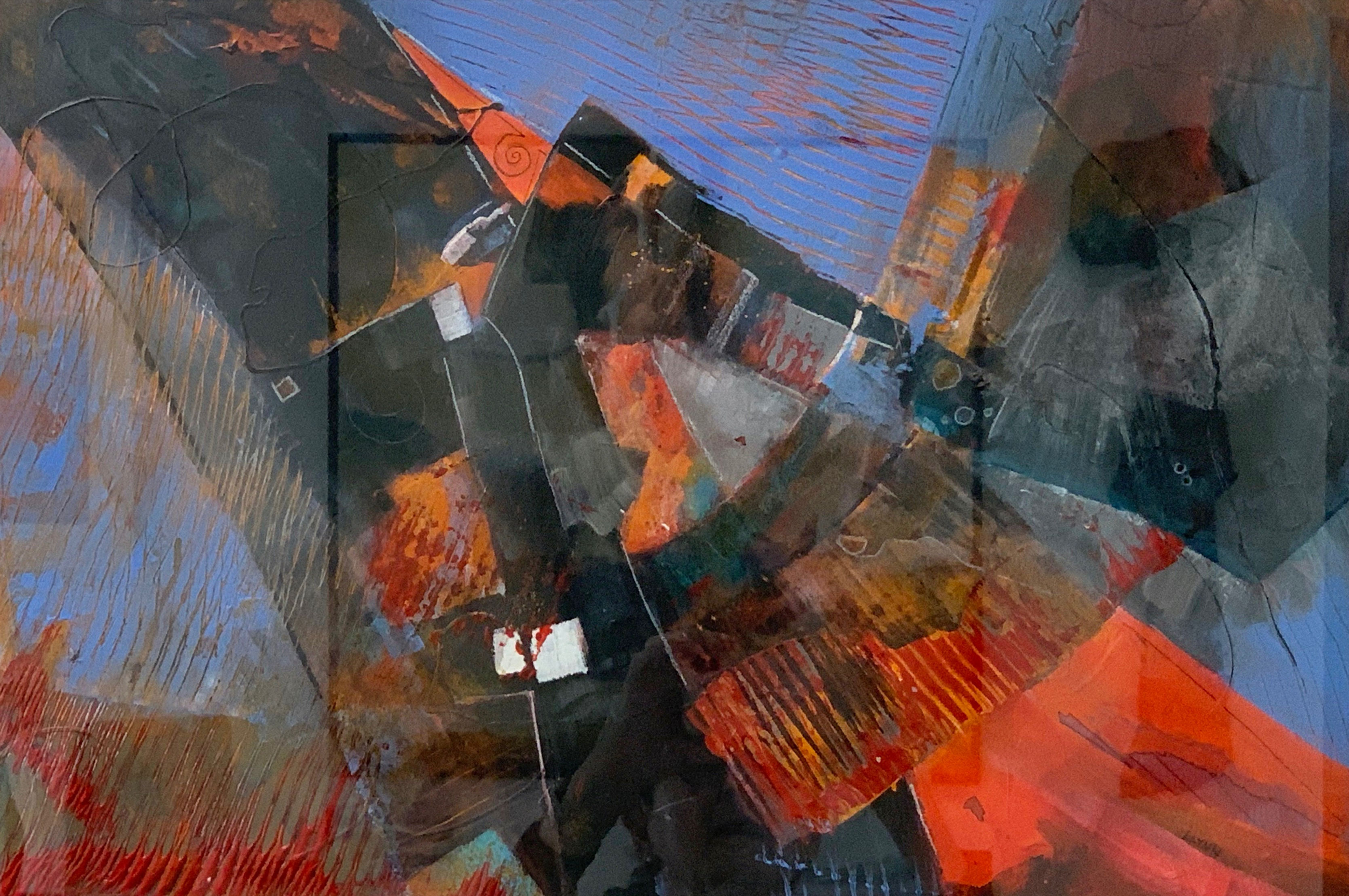 Surfacing | 14x21 Framed 22x29 Acrylic