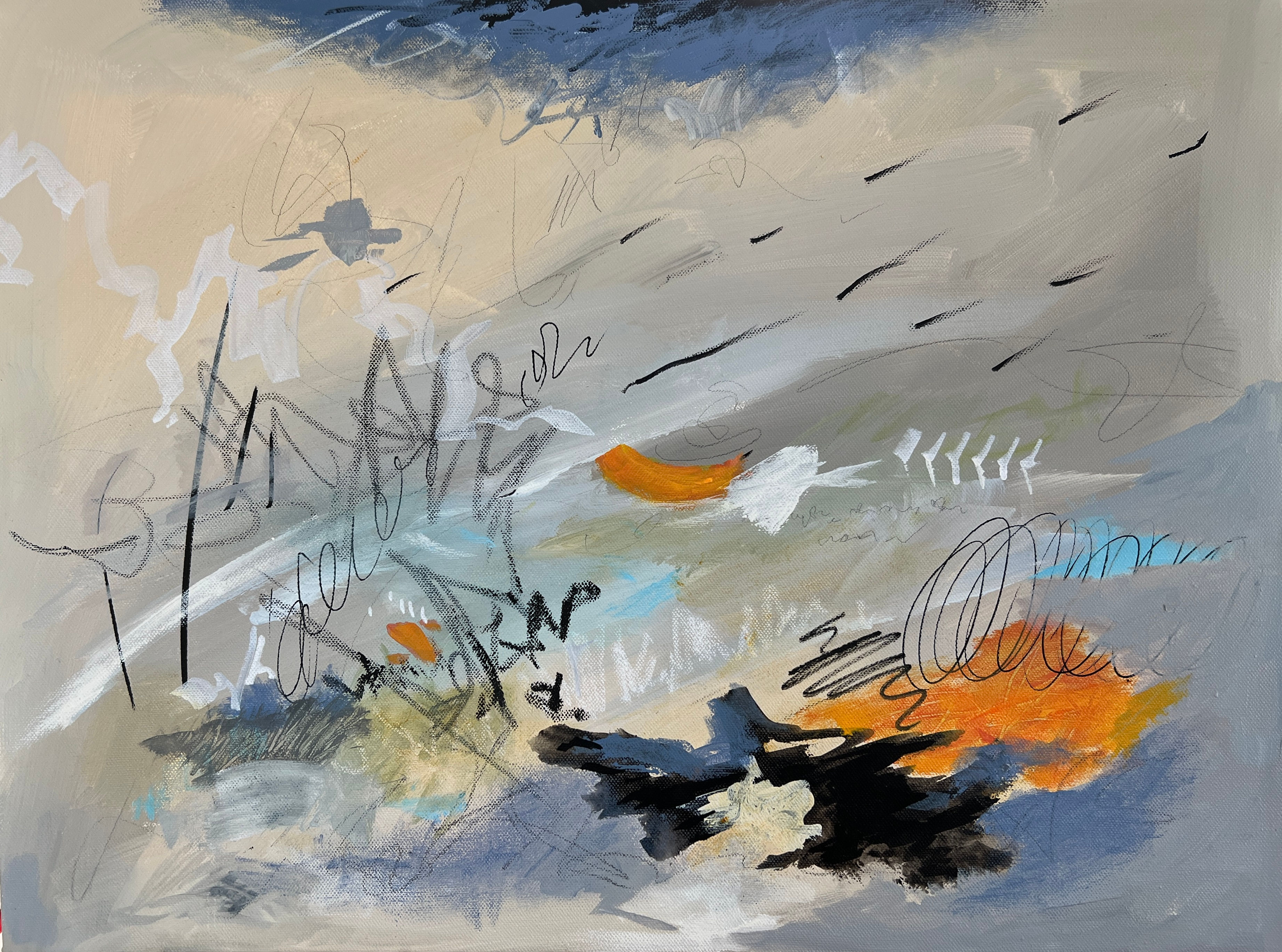 Stormy Weather | 18x24 Mixed Media