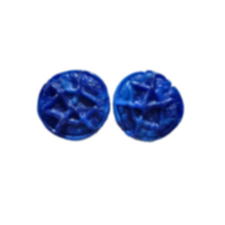 Brinco BLUE (azul e azul metálico)
