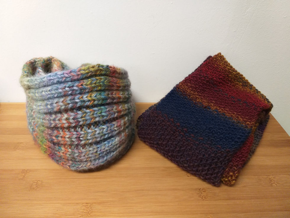 Okilebo : écharpe au tricot