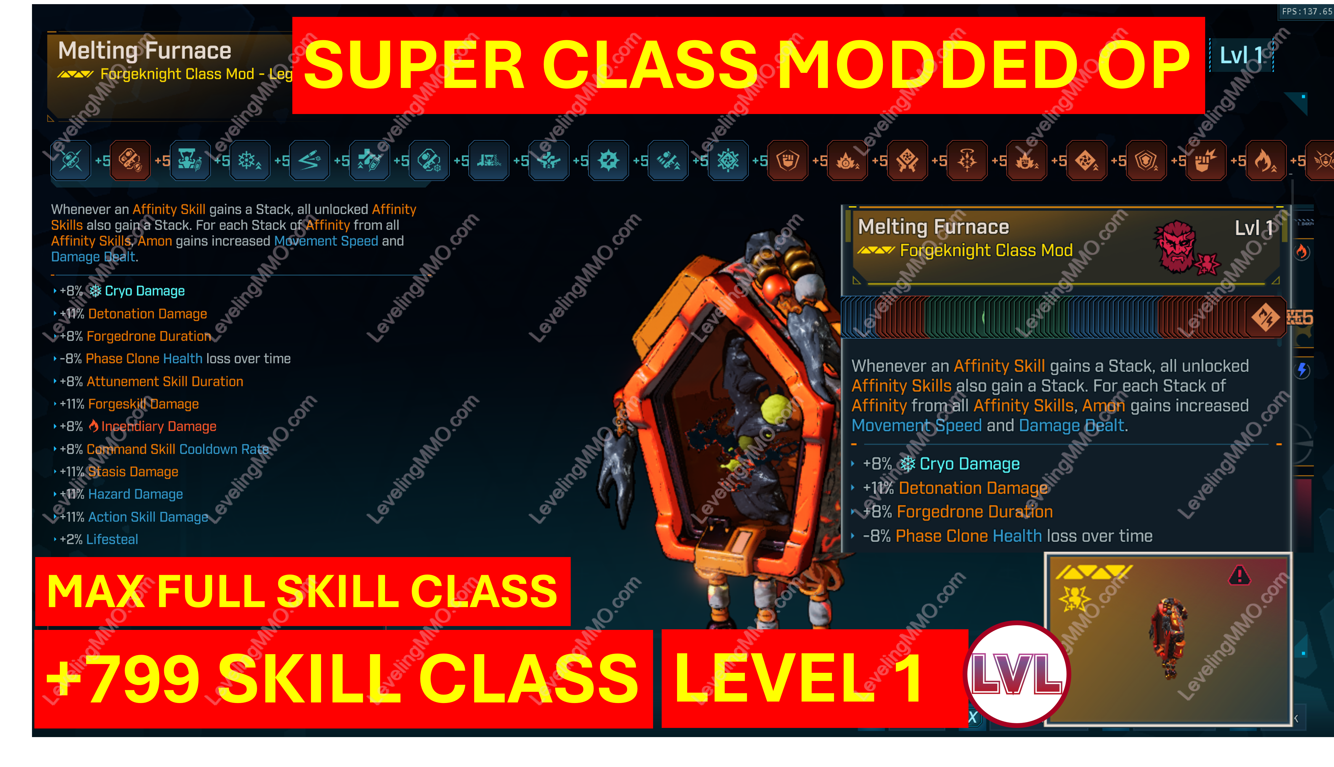 #18 Lv1 Max Full Skill Class Amon GODMODE - MODDED