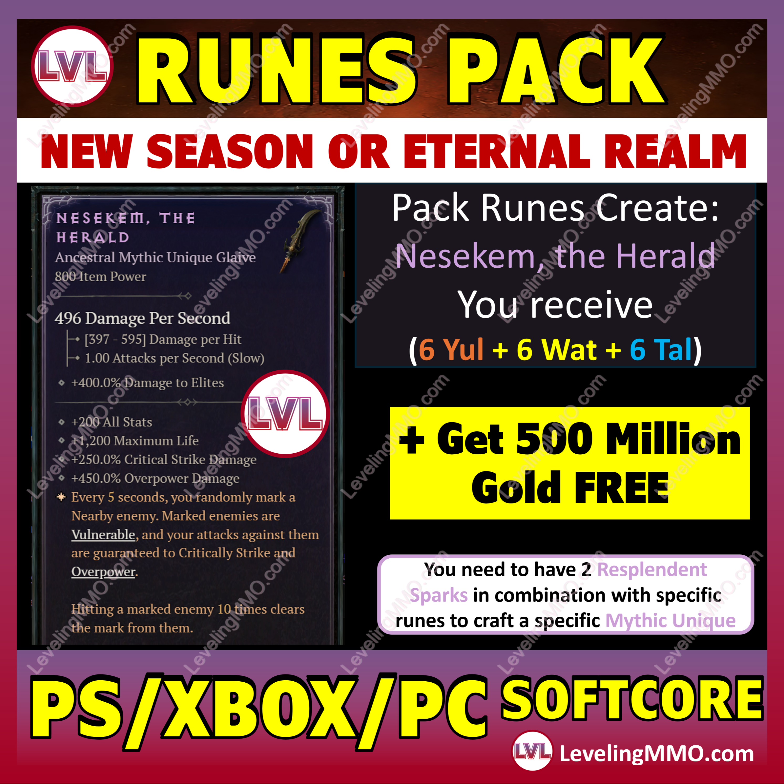 Create: Nesekem, The Herald =(Pack All Runes)