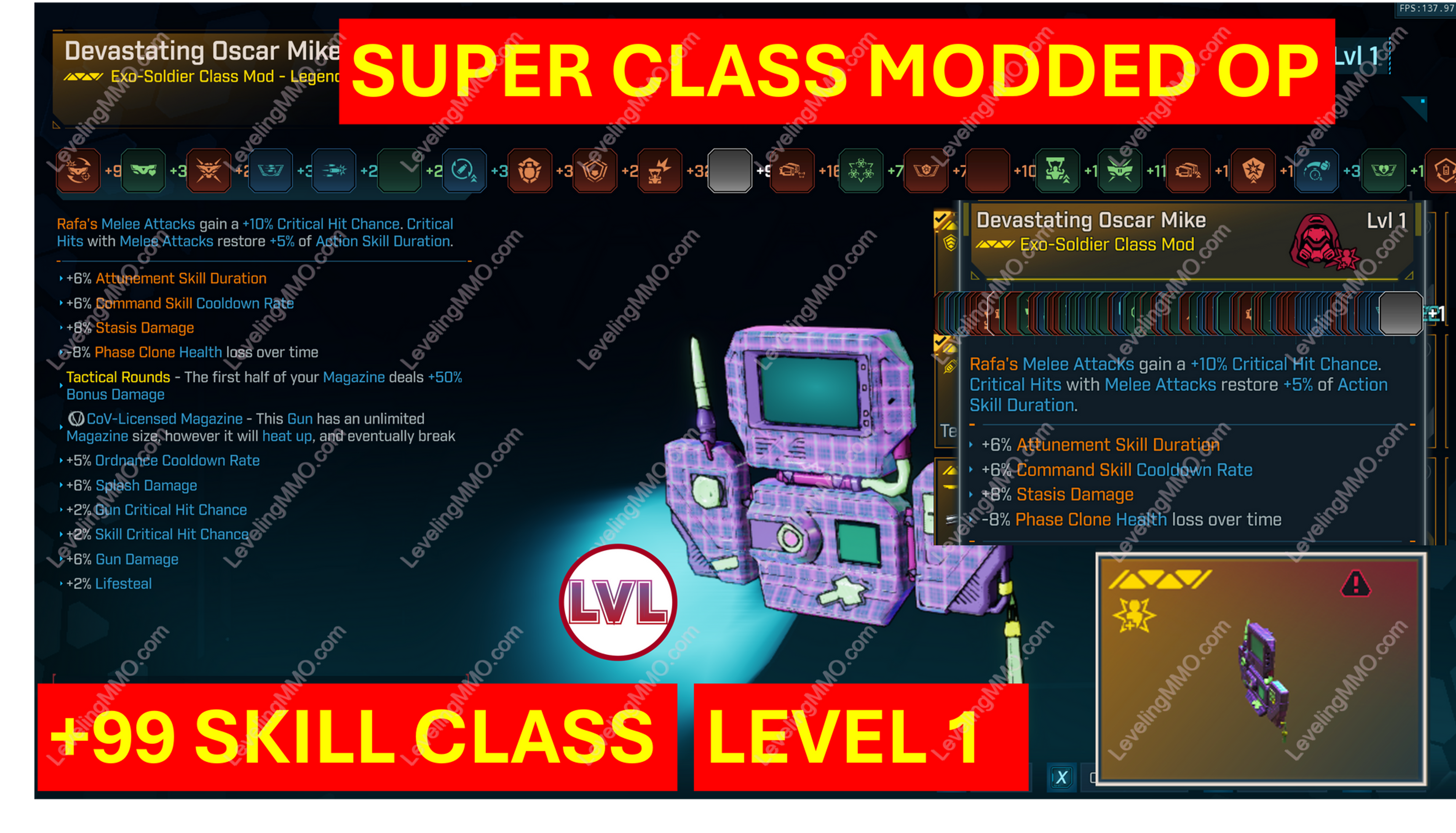 #20 Lv1 Devastating Oscar Mike Class Rafa GODMODE - MODDED