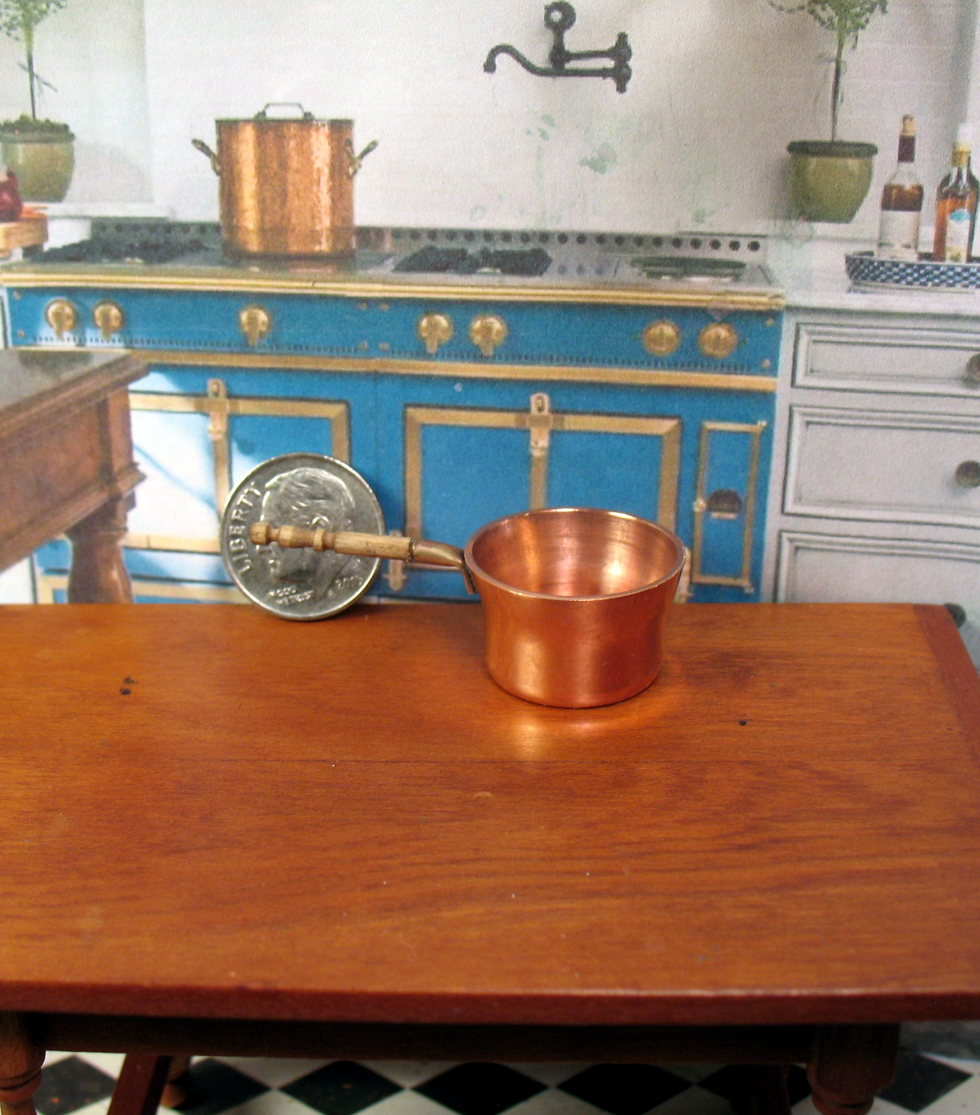 Copper chocolate pot