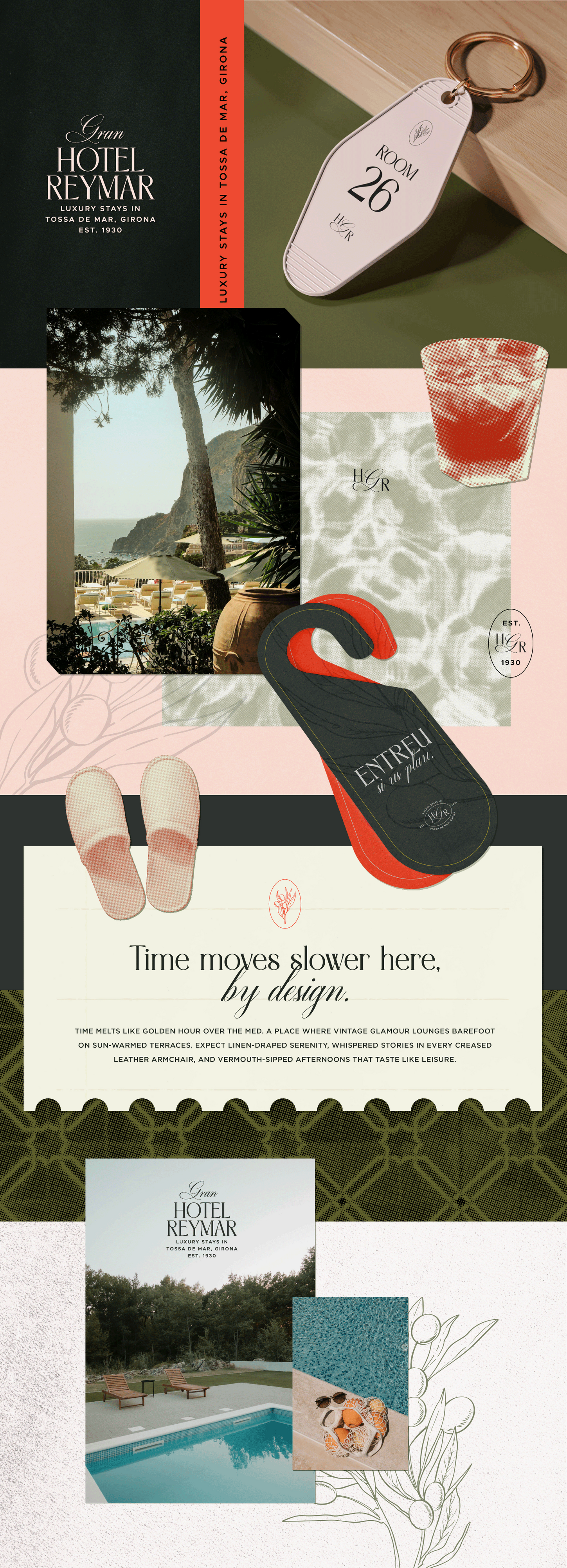 Vintage Luxury Hotel Brand Identity by Warfield Branding