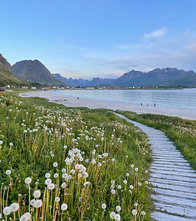 Kyststi i Lofoten. Foto