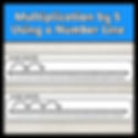 multiplication by 5 using a number line