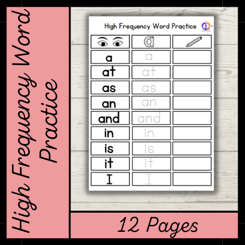 High Frequency Word Practice | PrimaryResourceRack