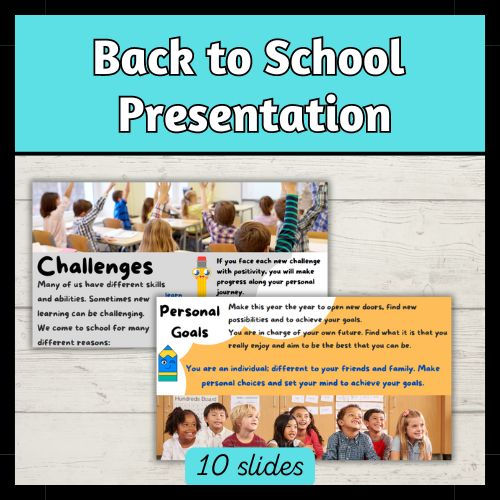 Thumbnail: Back to School Editable PPTX