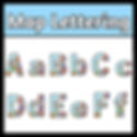 World Map Alphabet Display Lettering
