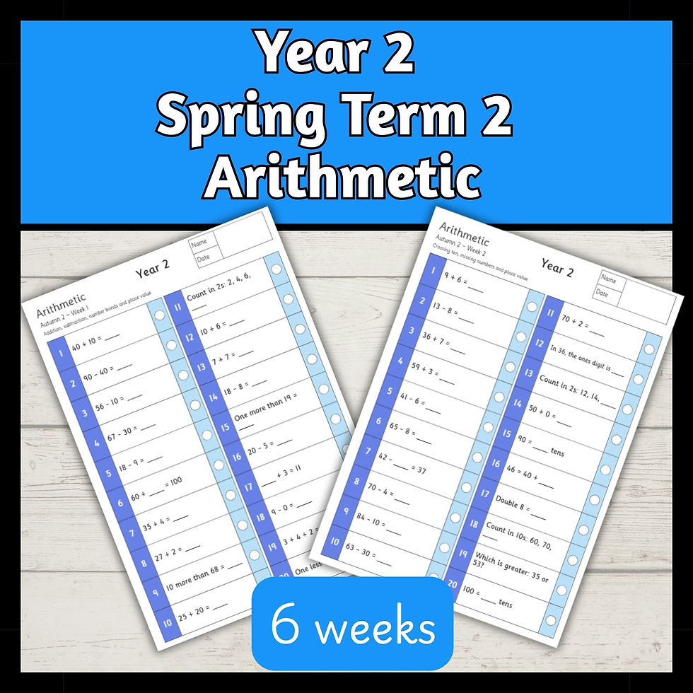 Year 2 Arithmetic