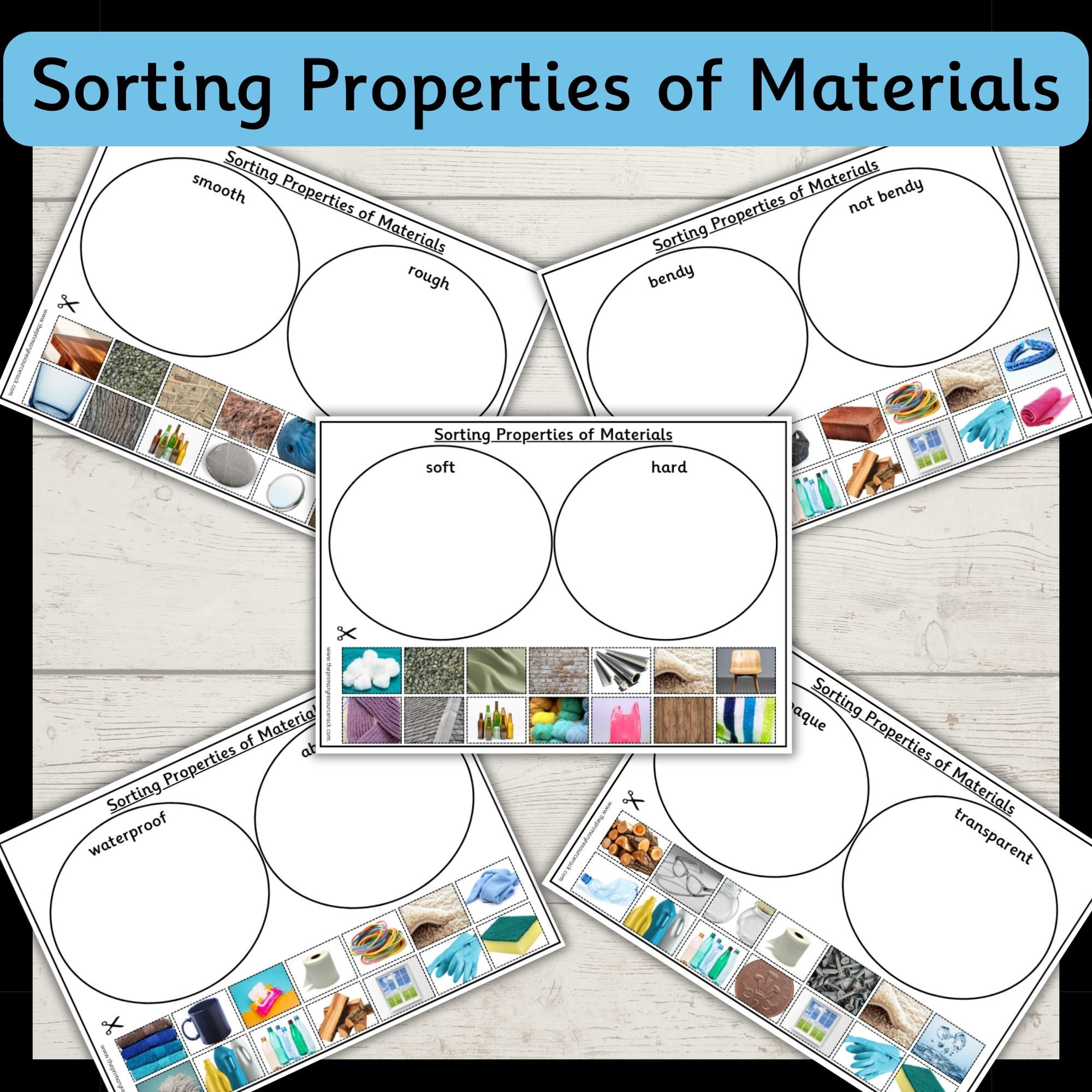 sorting properties of materials worksheets