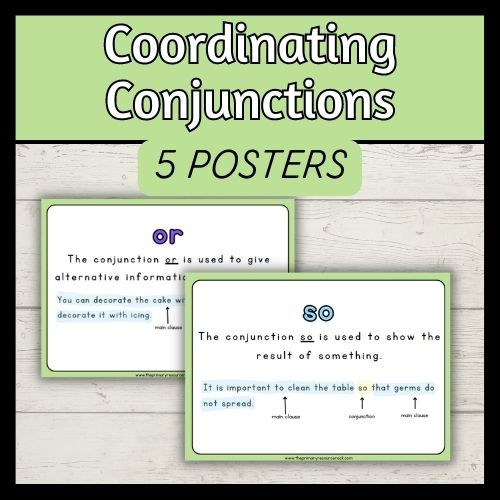 Thumbnail: Coordinating Conjunctions Display Posters