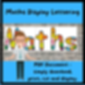 Maths Display Lettering Downloadable
