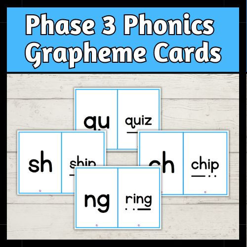phase 3 phonics grapheme cards