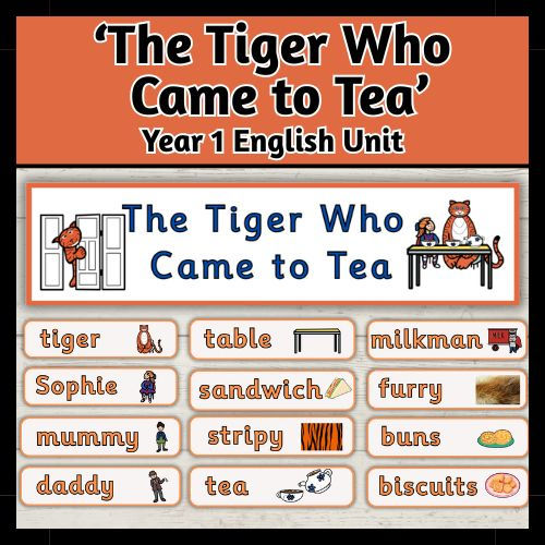 Thumbnail: 'The Tiger Who came to Tea' Year 1 English Planning and Resources