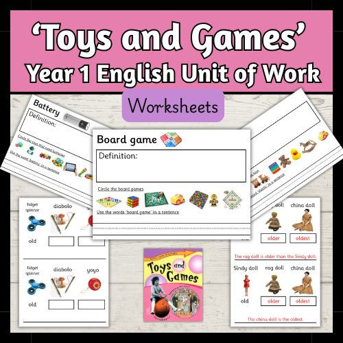 Thumbnail: Toys and Gams Year 1 English Planning and Resources