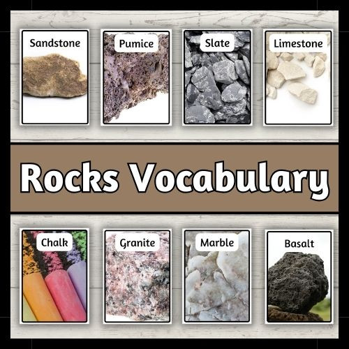Rocks Display Vocabulary | PrimaryResourceRack