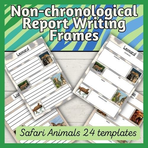 Non-chronological report writing frames