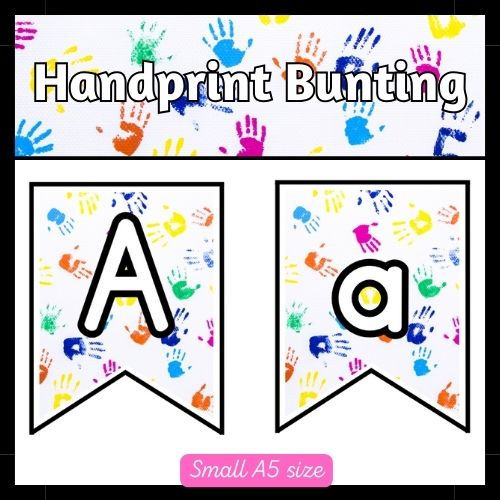 handprint display bunting