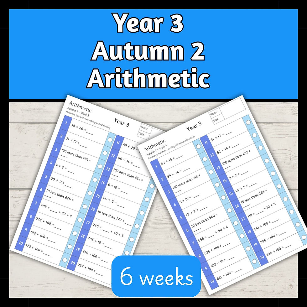 Year 3 Arithmetic