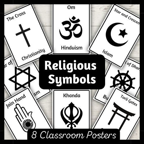 Religious Symbols classroom display vocabulary