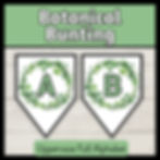 botanical display bunting