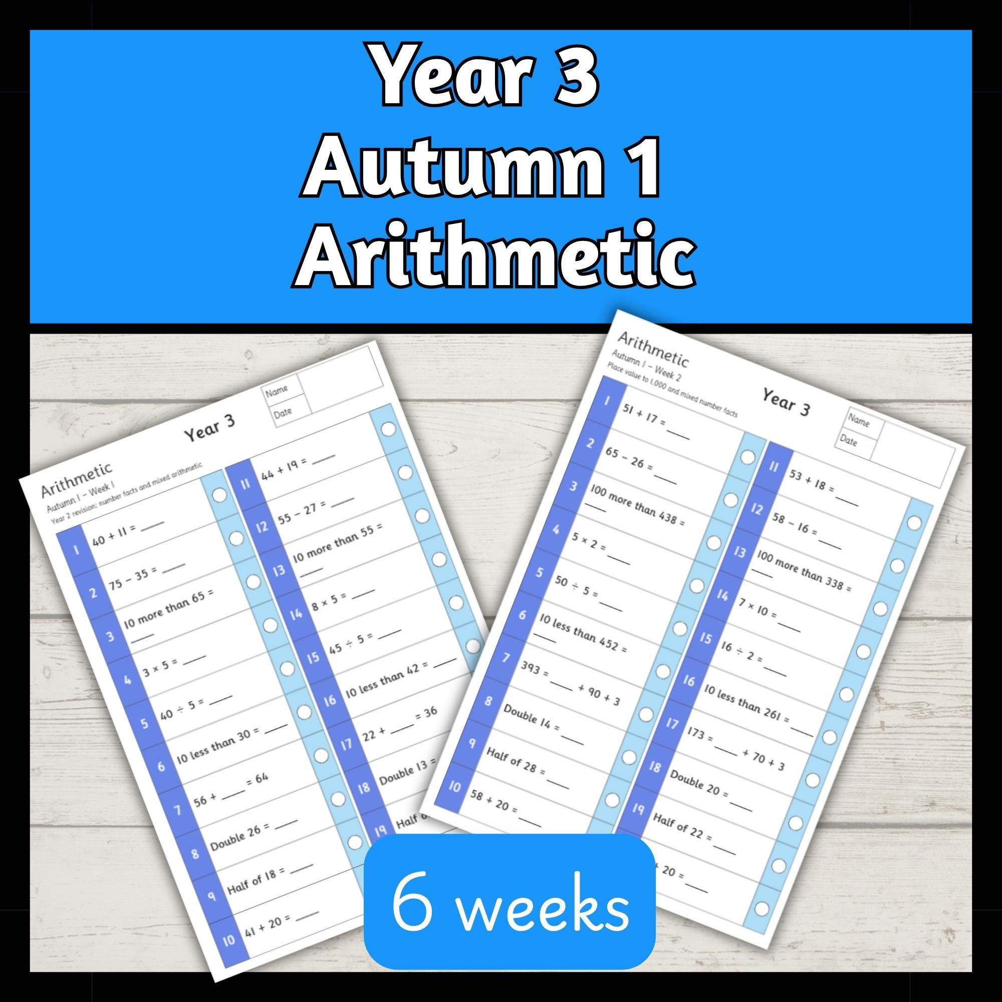 Year 3 Arithmetic