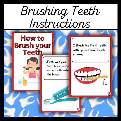 How to Brush your Teeth Instructions Posters PrimaryResourceRack