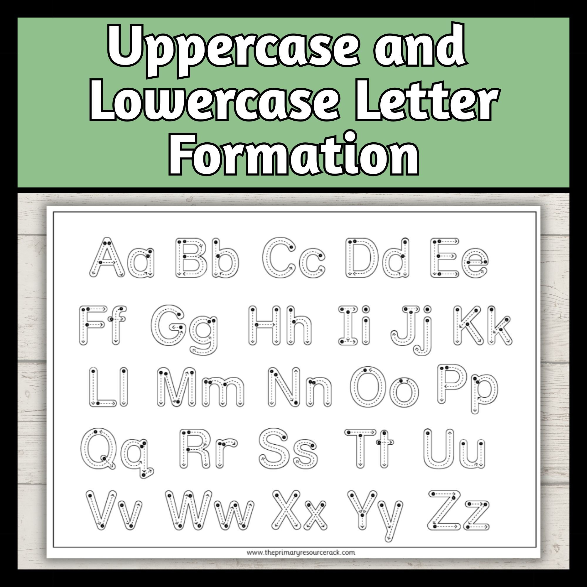 Uppercase and Lowercase Letter Formation
