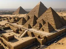 Arabic: The Pyramids of Giza (Egypt)