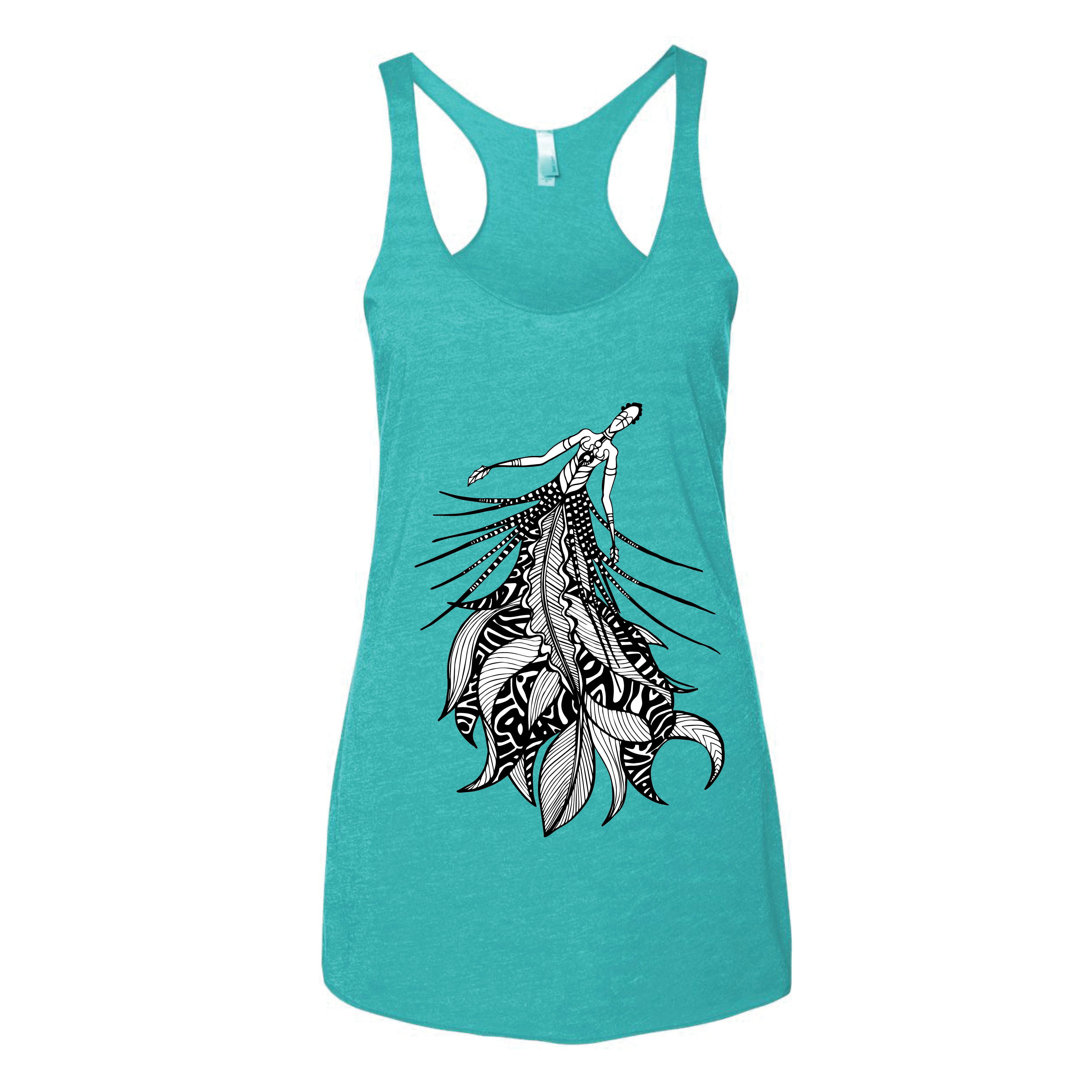 Lionfish Racerback Tank (teal)