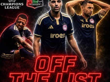 Olympiacos Register Only 1 Striker In UCL 3rd Round Qualifier Against NEC Nijmegen