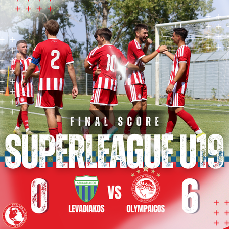 Seven goals already: Kalaitzidis is emerging from an Olympiacos U19 attack that just exploded in Livadia