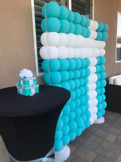 Tiffany Themed Balloon Wall