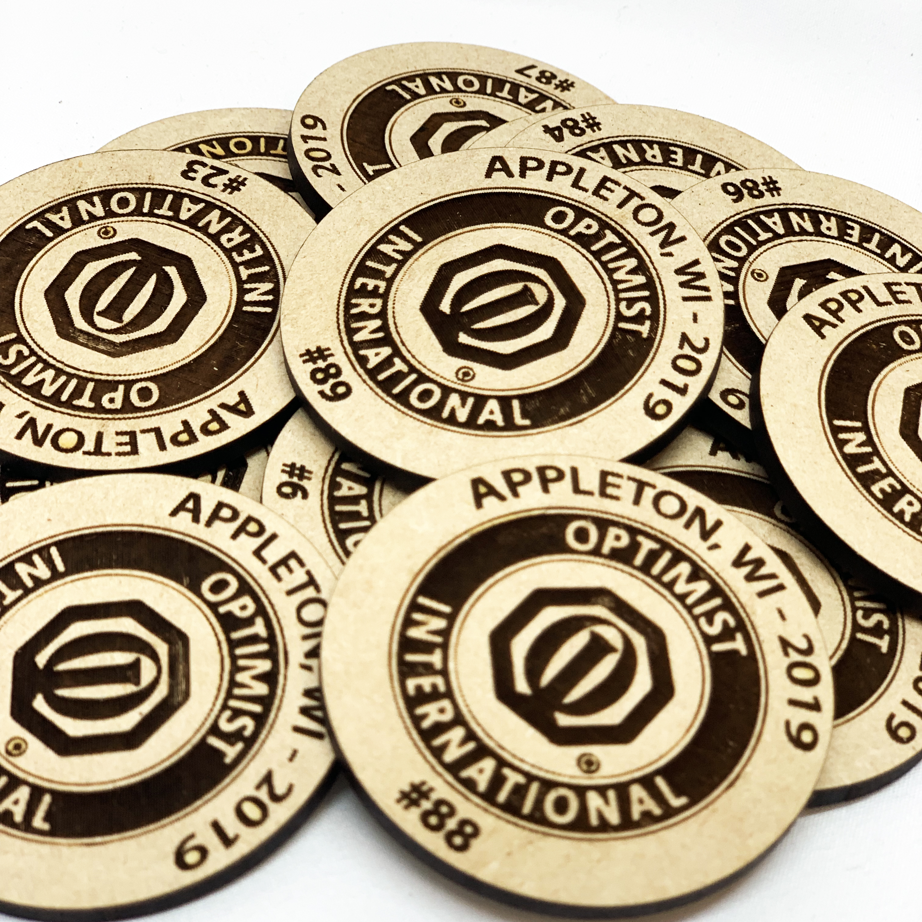 Numbered Raffle Tokens