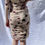 Miniature : Ganni Beige Dress with Red Flowers