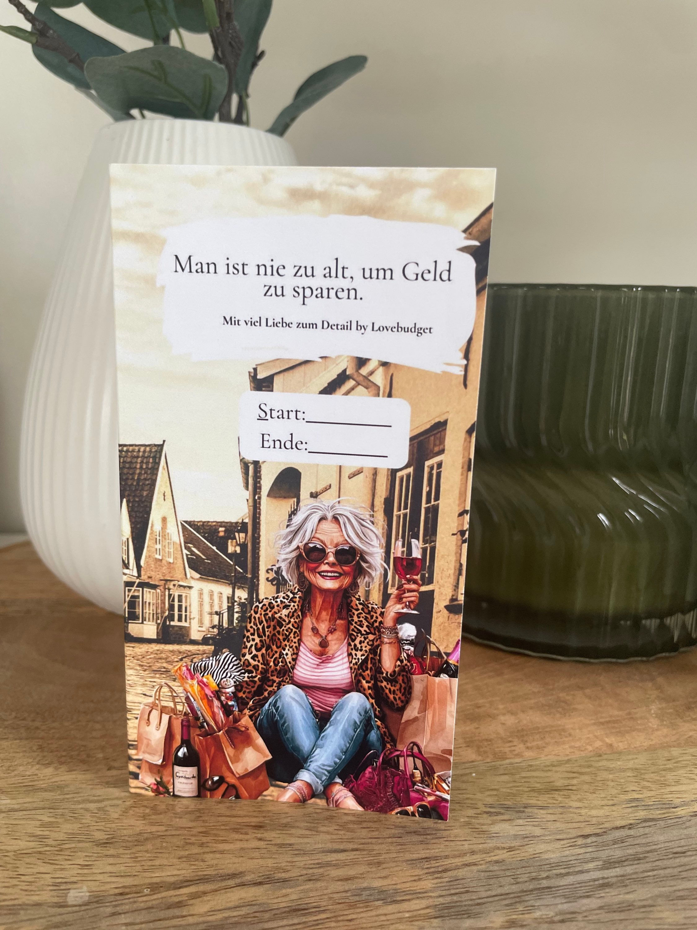 Man ist nie zu alt, um Geld zu sparen