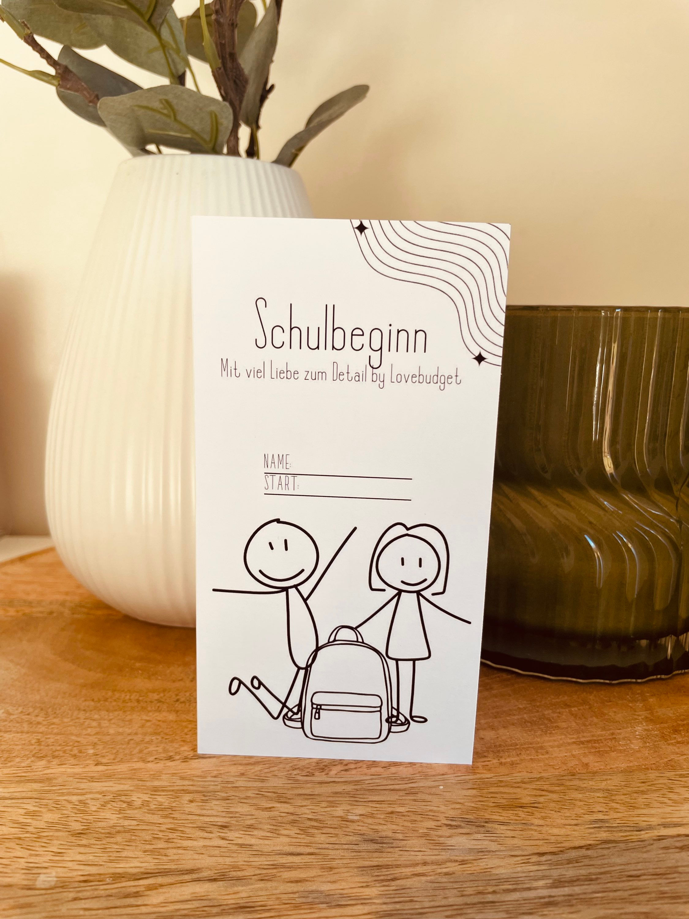 Schulbeginn ästhetisch 